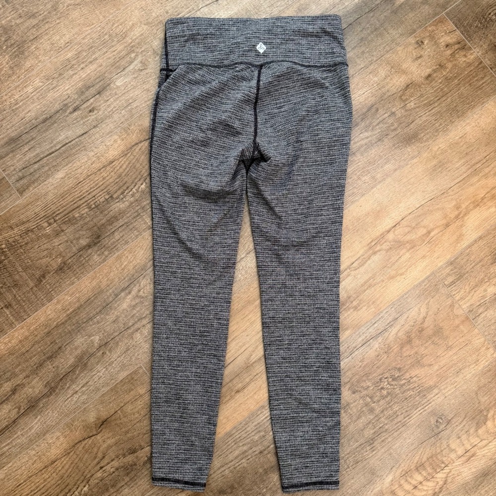 Prana Space Dye Knit Leggings Gray Blue High Rise Yoga Tights Womens S Gorpcore - Picture 4 of 9
